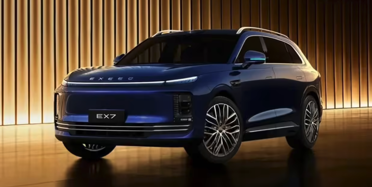 星途EX7内饰官图发布 首台量产车下线 全球首款搭载EMB线控制动系统